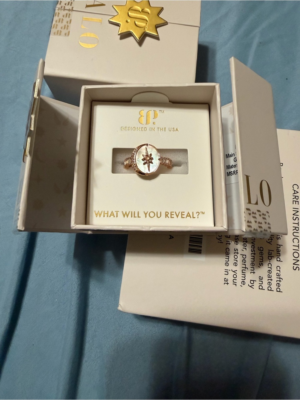 Forever in my Heart: Halo: Mother of Pearl and Rose Gold